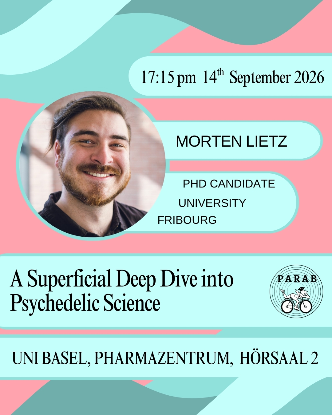 Lecture poster for Morten Lietz